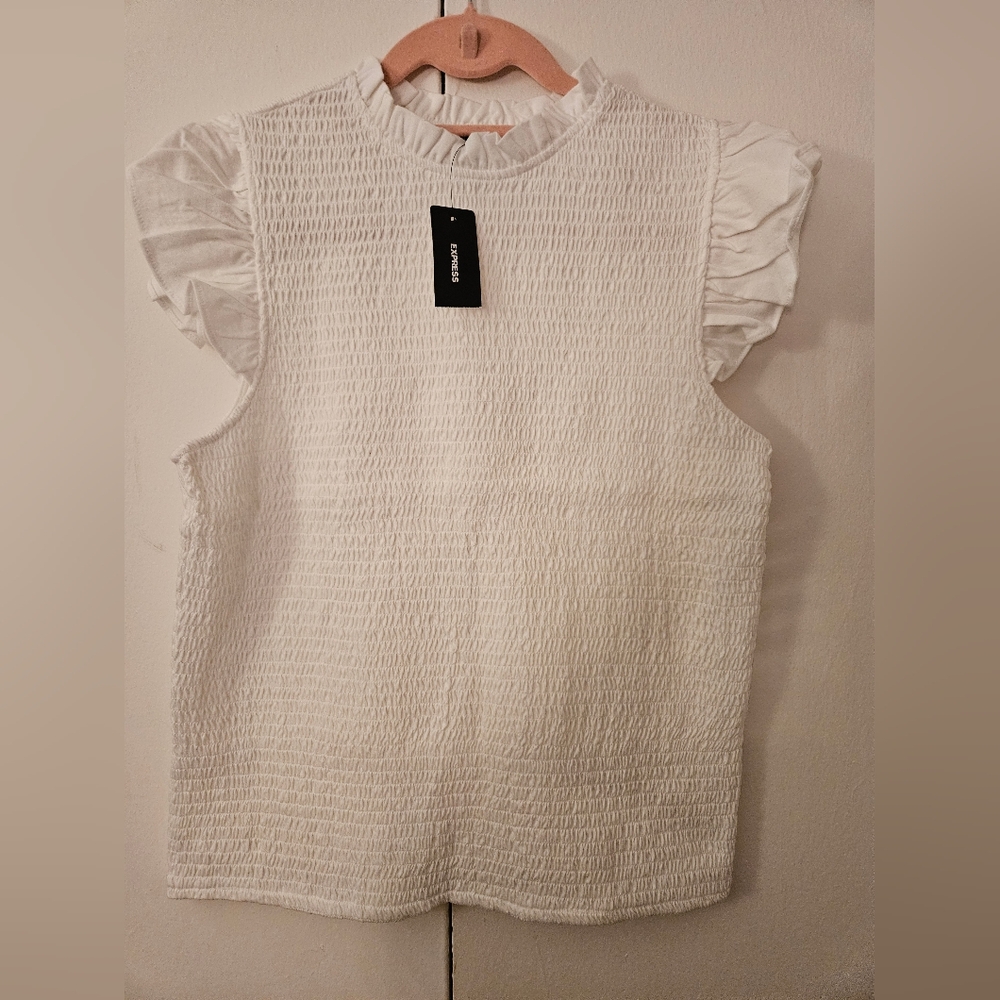 Brand New White Stretchy Top